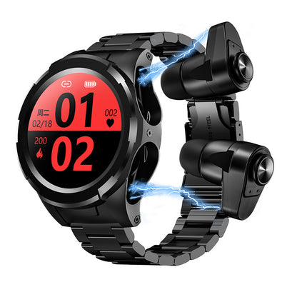 Simple Two-in-one Smart Earphone Watch - Claztsy