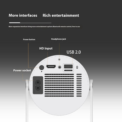 Portable Mini Projector - Claztsy