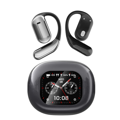 Ear-mounted LCD Color Screen Bluetooth Headset Smart AI Translation Headphones - Claztsy