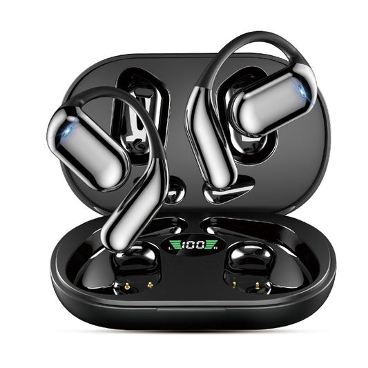 Ear-mounted LCD Color Screen Bluetooth Headset Smart AI Translation Headphones - Claztsy