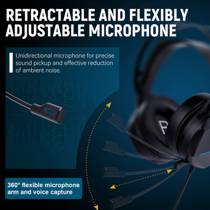 Multi In One Game Wired Headphones - Claztsy