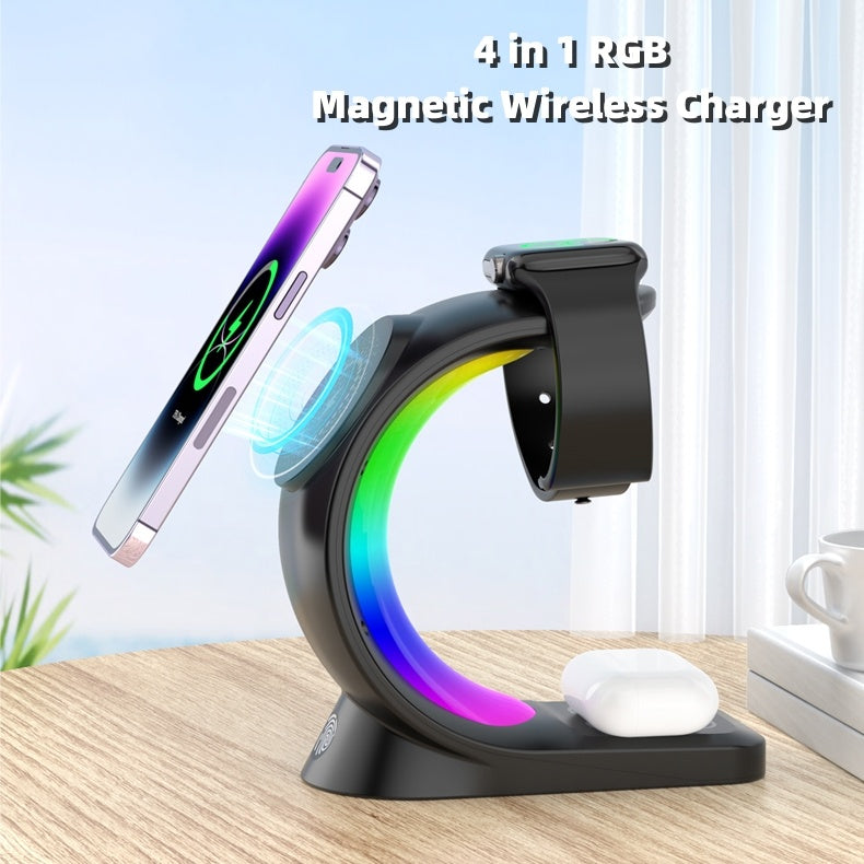 4 In 1 Magnetic Wireless Charger - Claztsy
