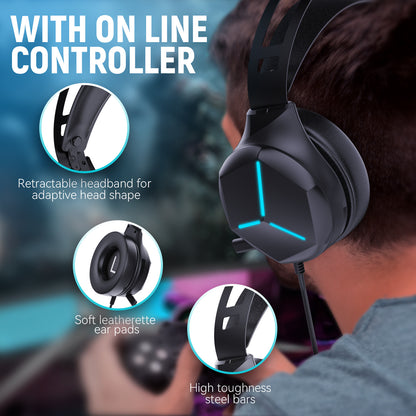 Multi In One Game Wired Headphones - Claztsy