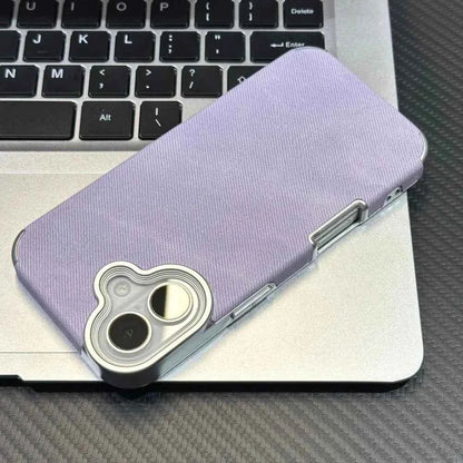 Luxury Jeans Fabric Soft Plating Case for iPhone 17 Air 16 15 14 Plus 13 12 11 Pro Max Shockproof Bumper Fabric Brand Cover Capa