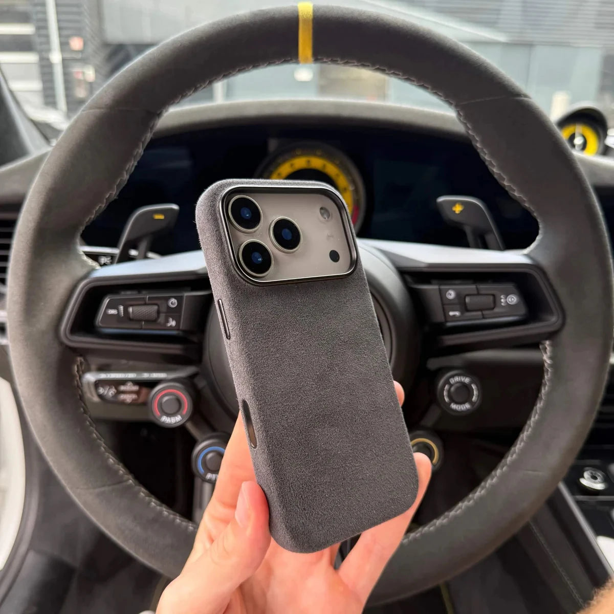Jesse Alcantara leather Case