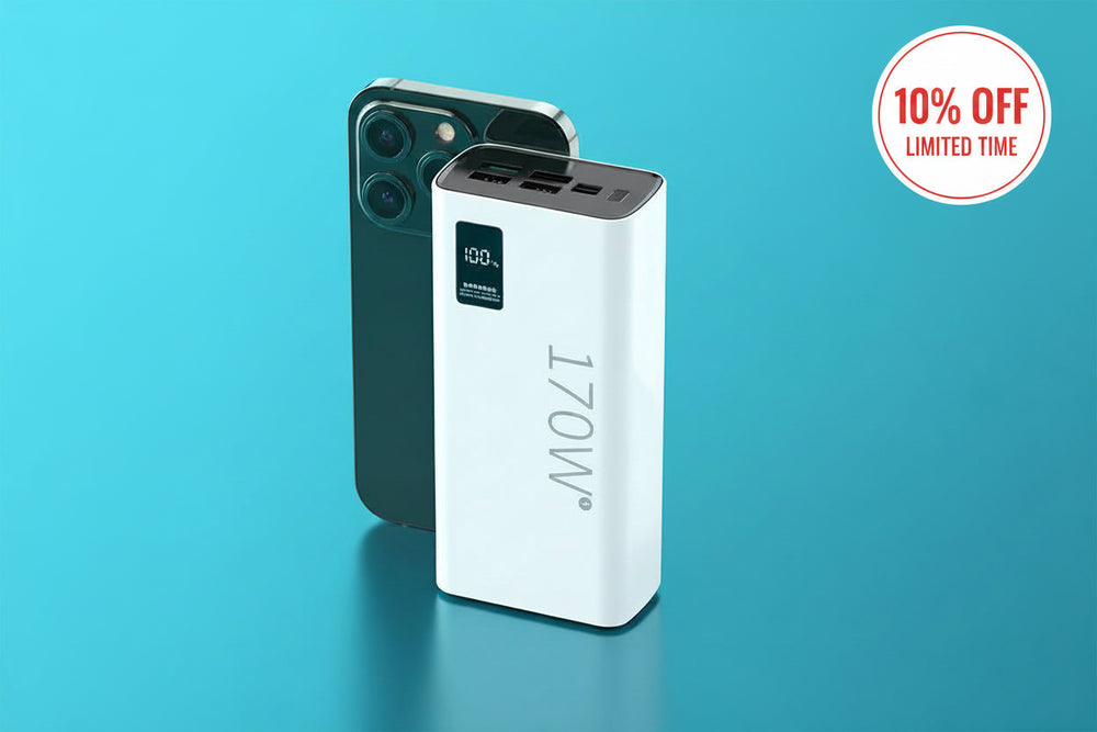 120W super fast charging 100000mAh, 100% sufficient capacity, mobile power bank suitable for Apple, Samsung, Huawei, etc