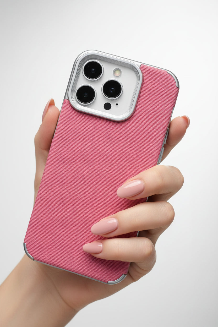 Luxury Jeans Fabric Soft Plating Case for iPhone 17 Air 16 15 14 Plus 13 12 11 Pro Max Shockproof Bumper Fabric Brand Cover Capa