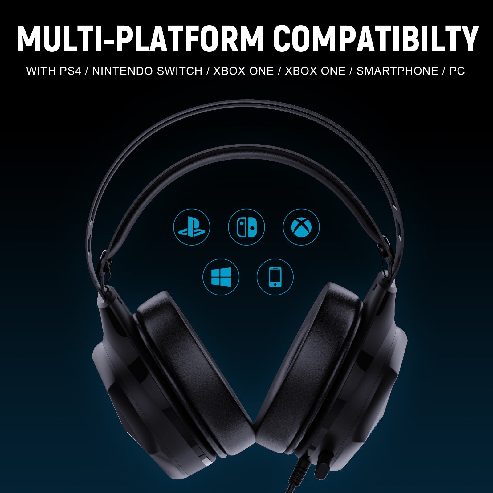 Multi In One Game Wired Headphones - Claztsy